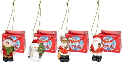 Image de MagicHome Décoration de Noël, 4x6x9 cm, Sellbox 24 pcs