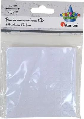 Produktbild von Fixiermasse 3D-Schaumstoffkreise 6 mm Titanum