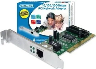 Produktbild von Eminent 10/100/1000Mbps PCI network adapter, Eingebaut, Kabelgebunden, PCI, 1000 Mbit/s