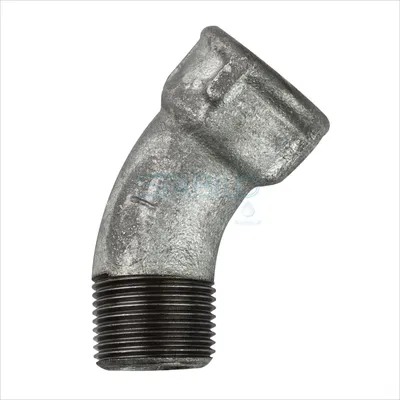 Produktbild von Temperguss Fitting Bogen 1 1/4" 5/4" 45° IG/AG DN32 Winkel Rohrbogen Rohrwinkel