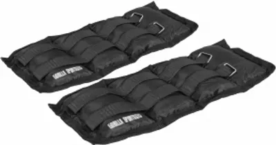 Produktbild von GORILLA SPORTS® Gewichtsmanschetten - 2er Set, 10 kg - 2 x 5 kg Gewichte, Verstellbar - Fußgelenkgewichte, Armgewichte, Handgelenkgewichte, Handgelenk, Laufgewichte