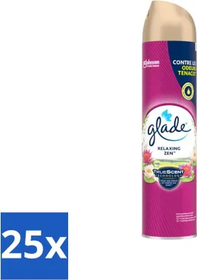 Produktbild von Glade - Lufterfrischerspray - Relaxing Zen - 300 ml - Vorteilspack - 25 Stücke