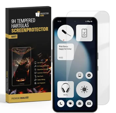 Produktbild von 2x 9H Panzerglas für Nothing Phone 4a Pro matt Anti-Reflex entspiegelt Tempered Hartglas Displayschutz Schutzglas Screen-Protector