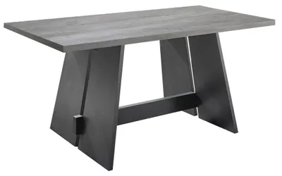 Produktbild von Esszimmertisch Wangentisch Tischplatte Beton 140x90 Wangen Schwarzstahl