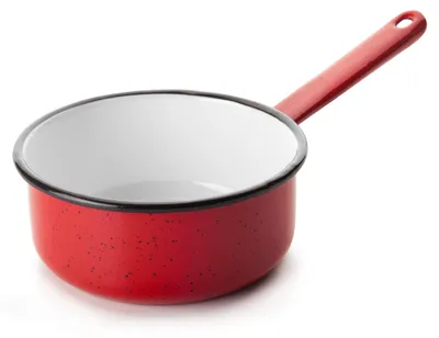 Obrázek produktu pro Smaltovaný rendlík PROMO14cm -červený