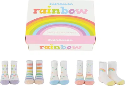 Produktbild von Regenbogen Cucamelon Socken für Kleinkinder (5 Paar)
