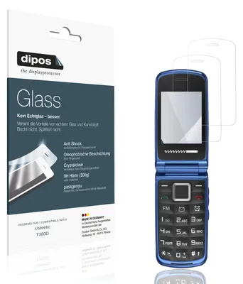 Image de 2x Protection ecrán pour Usteetic T380D Verre souple Film Protecteur 9H dipos