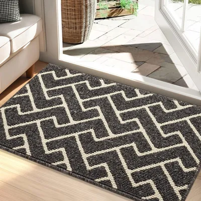 Zdjęcie produktu dla Wycieraczka 60x90 cm, mikrofibra, wchłaniająca wodę, antypoślizgowa, można prać w pralce, do wejścia