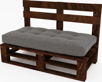 Produktbild von Lermowood Palettenmöbel Mpe Bank 100 x 60 cm Palisander | Europaletten Indoor und Outdoor Lounge Gartenmöbel Holz Gartenmöbel Set Lounge Möbel Terrasse Balkon Loft Stil Paletten