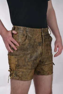 Immagine prodotto di Vecchi pantaloni corti in pelle - antichi / 32