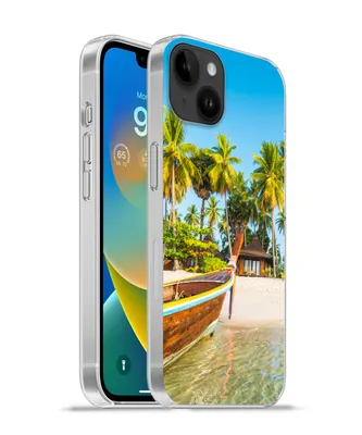 Produktbild von MuchoWow® Handyhülle Schutzhülle Hülle für Apple iPhone 14 Plus - Soft case Strand - Kajak - Sommer Silikon Softcase Handy Hülle - Abbildung