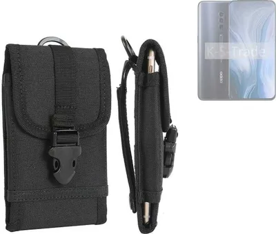 Produktbild von K-S-Trade Holster Handy Hülle kompatibel mit Oppo Reno10 Global Holster Handytasche Gürtel Tasche Schutz Hülle Robust Outdoor schwarz