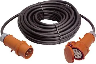 Produktbild von AS-Schwabe CEE-Verlängerung, schwarz, 50m H07RN-F 5G4 , 400V/32A/5polig