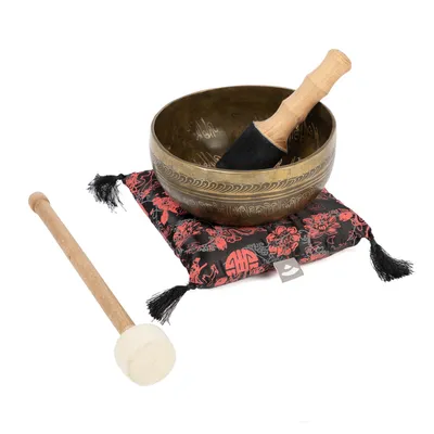 Produktbild von Tibetische Klangschale „Singing Bowl“ mit TARA Gravur, ca. 1000 g, Ø 19 cm