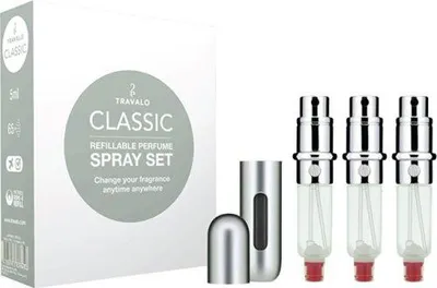 Obrázek produktu pro Classic HD - plnitelný flakon 3 x 5 ml (stříbrný)