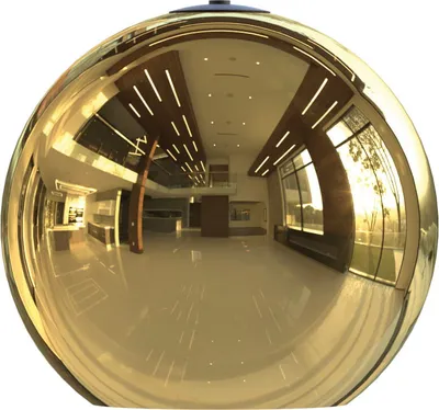 Image de Abat-jour boule en verre doré 25 cm Nowodvorski POLARIS