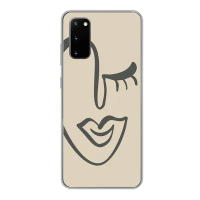 Produktbild von MuchoWow® Handyhülle Schutzhülle Hülle für Samsung Galaxy S20 Frau - Gesicht - Kunst Silikon Softcase Handy Hülle - Bild