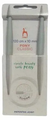 Produktbild von Pony Glydon Rundstricknadeln 120 cm Nadelstärke 10 mm