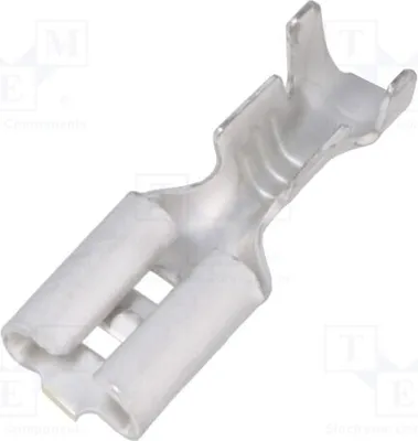 Zdjęcie produktu dla Złącze: prostokątne, 0,5 mm, żeńskie, 4,8 mm, do przewodów o przekroju 0,5÷1,5 mm², proste, 5-160433-6, nieizolowane