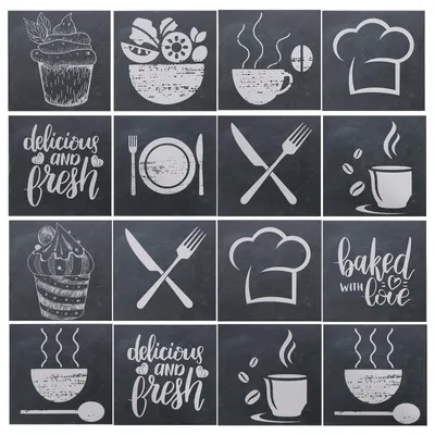 Image de Autocollants imitation carreaux de faïence, étanches - 24 pièces - PVC imitation antique - Stickers décoratifs pour murs - Cuisine/Salle de bain - 20 x 20 cm