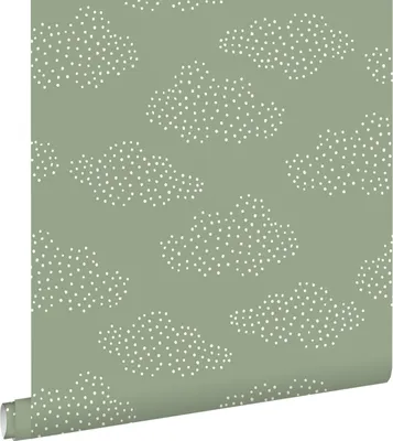 Immagine prodotto di ESTAhome carta da parati nuvole verde 50 x 900 cm