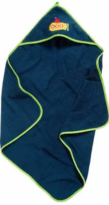 Produktbild von Playshoes Frottee-Kapuzentuch U-Boot, in marine