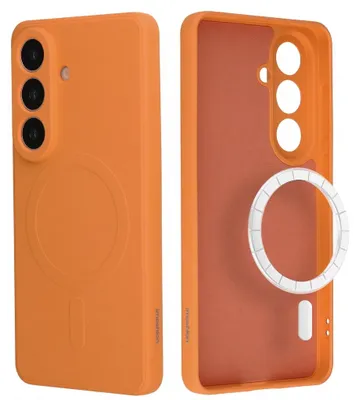 Zdjęcie produktu dla Etui z tylną obudową imoshion Color z MagSafe do Samsunga Galaxy S26 – pomarańczowe