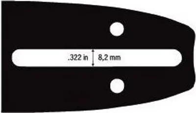 Produktbild von Sägeführung 12" 3/8Lp 1,3Mm 45Ogn.
