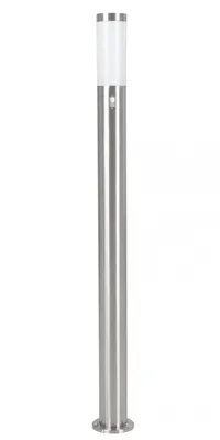 Immagine prodotto di Lampada da terra Helsinki in acciaio inox con rilevatore di movimento Altezza 110 cm E27 IP44