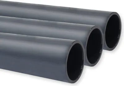 Produktbild von PVC-U Druckrohr PN10, Stange 1 m x d 50 mm 3er-Set
