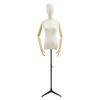 Obrázek produktu pro Stojan na figuríny pro butiky, obchody s oblečením, výlohy 65-120 cm černý