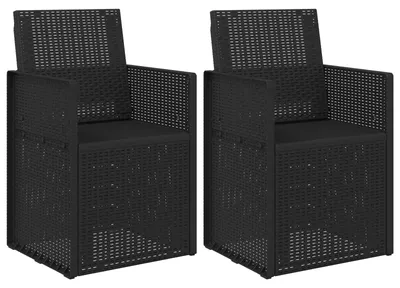 Productafbeelding van vidaXL Tuinstoelen, set van 2, antraciet, 53 x 47 x 88,5 cm, PP-kunststof