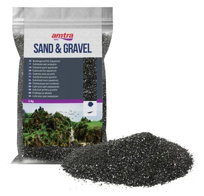 Produktbild von Amtra Sand und Kies für helle schwarze Aquarien, 5 kg