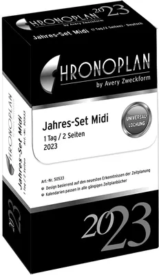Produktbild von CHRONOPLAN Jahresset 2023 Midi 96 x 172 mm