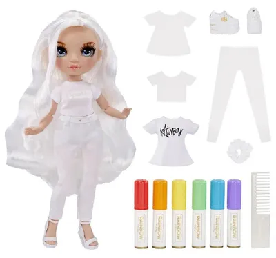 Produktbild von Rainbow High Bemale & Erschaffe Blauäugige Puppe Rosa  Rosa One Size