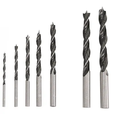 Obrázek produktu pro Sada 5 vrtáků do dřeva (4-10 mm) v držáku vrtáků.
