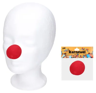 Produktbild von Clownsnase aus weichem und leichtem Schaumstoff für Fasching, Karneval und Kostümpartys