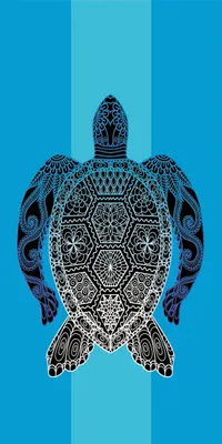 Produktbild von FEBE Strandtuch XXL Griechische Schildkröte 100x180 cm Badetuch Groß 100% Mikrofaser Handtuch Stranddecke Sommer-Handtücher