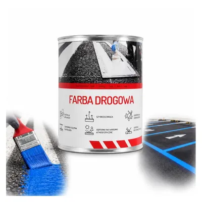 Produktbild von Bauhus Markierungsfarbe Fahrbahnmarkierung Blau 0,8 l für Asphalt, Beton und Parkplätze
