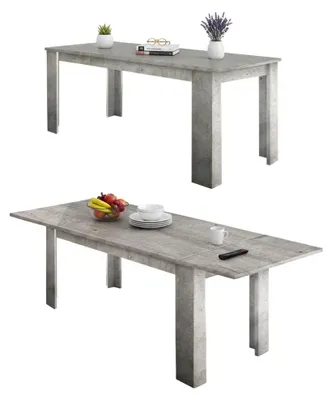 Immagine prodotto di Dmora Tavolo Allungabile Arizon 90x190x75h cm Grigio, Allungabile 10 Posti  Italy