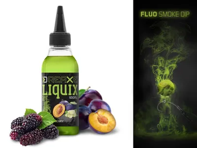 Produktbild von DELPHIN D SNAX LiquiX, Fluo dip, Pflaume – Maulbeere, 100ml, 101006482