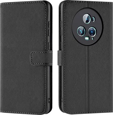 Produktbild von Conie Klapp Tasche für Honor Magic 5 Pro Kartenfach Rundumschutz Hülle in Schwarz