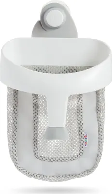 Immagine prodotto di Munchkin Super Scoop Baby Bath Toy Storage Basket & Net | Rimovibile appeso a parete per il bagno | Baby Bath Caddy & Bath Organiser Rack | Shower Bath Toy Holder | Bathroom Toy Net con ventosa e maniglia