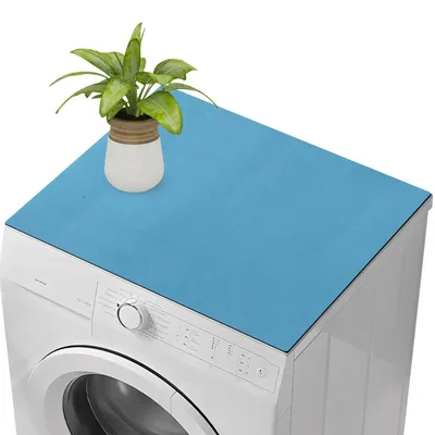 Waschmaschinenpad 60x60 cm, Antirutsch-Abdeckung, Blau