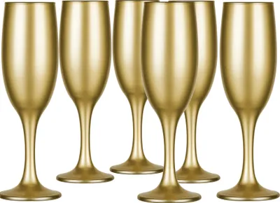Produktbild von Glasmark KROSNO, 150ml, Set von 6, Champagnerglas, Sektglas, Prosseco, Originelles Design, Spülmaschinenfest, einzigartige Form und Stil, Perfekt für zu Hause, Restaurants und Partys