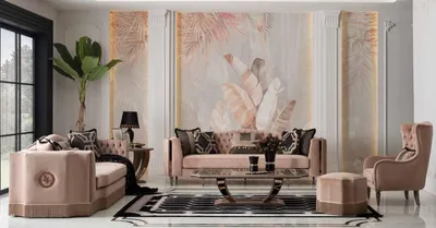 Produktbild von Luxus Sofagarnitur 4+3+1 Set Sessel Modernen Design Chesterfield Möbel