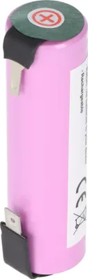 Image de Batterie Li-ion 18650 avec cosses à souder pour outils de jardin sans fil Li-ion, 3,7V, 2600mAh, 9,6Wh