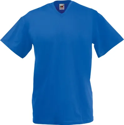 Produktbild von Fruit Of The Loom Valueweight T-shirt für Männer mit V-Ausschnitt, kurzärmlig BC338 (2XL) (Königsblau)