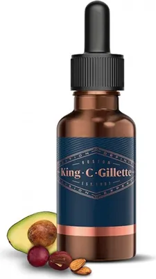 Produktbild von Gillette KING C, Bartöl, 30 ml, Feuchtigkeitsspendend, Glanz, Weichmachend, Anti-Rötung, Flasche, 1 Stück(e)