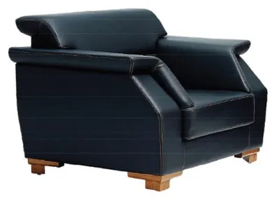 Obrázek produktu pro Pohovka 1 místná Lounge Chaise Sofa Kožený textilní design křeslo Křeslo